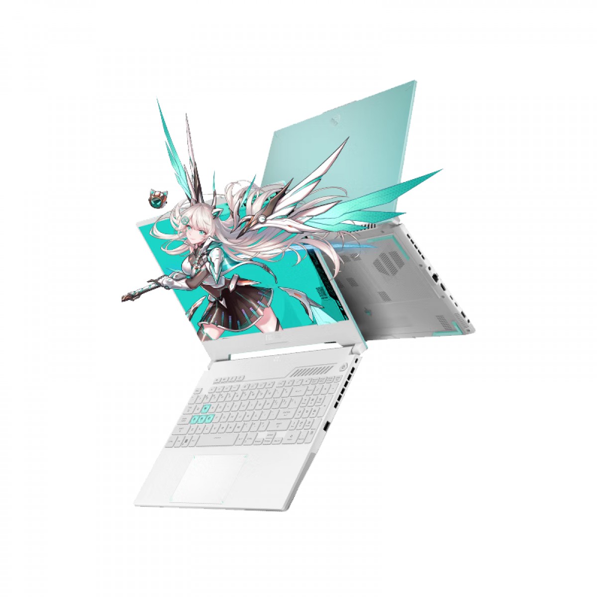 华硕(ASUS)天选4 酷睿版 15.6英寸高性能电竞游戏本 笔记本电脑 定制(I7-13620H 32G 1TB RTX4050 144Hz高色域电竞屏)青色